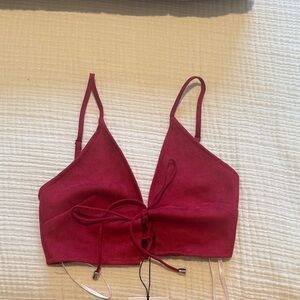 by the way. Red Crop Top